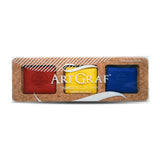 Pavé de craie aquarellable Art Graf - Set de 3 couleurs primaires