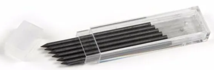 Etui de 6 mines graphite Ø3,8 mm