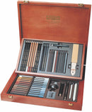 Coffret bois beaux-arts à 2 étages