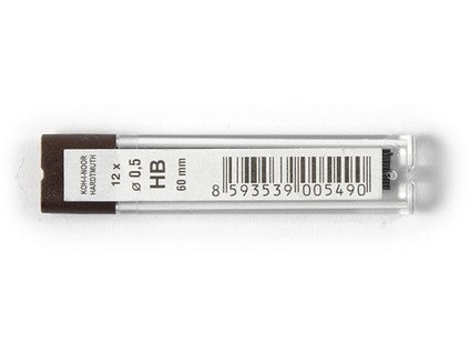 Etui de 12 mines graphite ø0,5mm HB