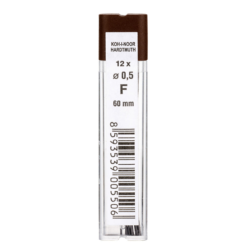 Etui de 12 mines graphite ø0,5mm F