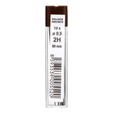 Etui de 12 mines graphite ø0,5mm 2H