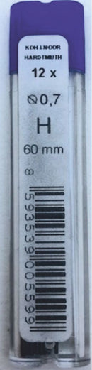 Etui de 12 mines graphite ø0,9mm H