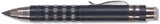 Porte-mine métal Ø5,6 mm noir clip métal + Taille-mine
