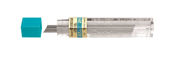 Etui de 12 mines graphite Hi-polymer SUPER diamètre 0,7 mm. 2H