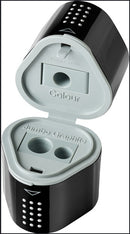 Taille-crayon avec réservoir à 3 trous