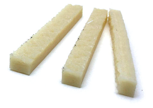 Gomme crêpe en batônnet (x3) - 10x0.9x0.9cm