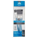 Pochette de 2 Pinceaux Aquarelle Spalter & plat imitation petit gris manche court