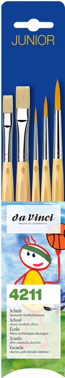 Set de 5 pinceaux scolaire - Da Vinci