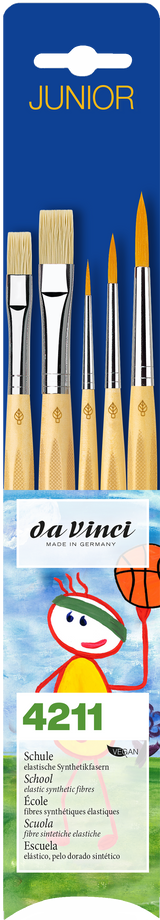 Set de 5 pinceaux scolaire - Da Vinci