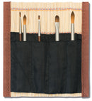 Pincelier bambou avec 5 mini-pinceaux MONET - Sennelier