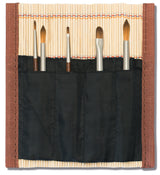 Pincelier bambou avec 5 mini-pinceaux MONET - Sennelier