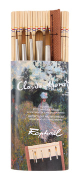 Pincelier bambou avec 5 mini-pinceaux MONET - Sennelier