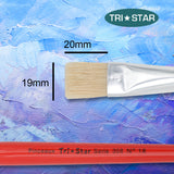 Pinceau scolaire Tri Star 308 Plat - 12 tailles