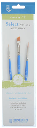Set de pinceaux Princeton n° 2, lot de 3