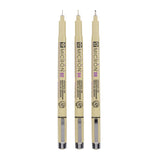 Set de 3 feutres noirs Pigma micron 0,3/ 0,4/ 0,5mm