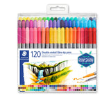 Etui de 120 feutres de coloriage double pointe Edition Design Journey