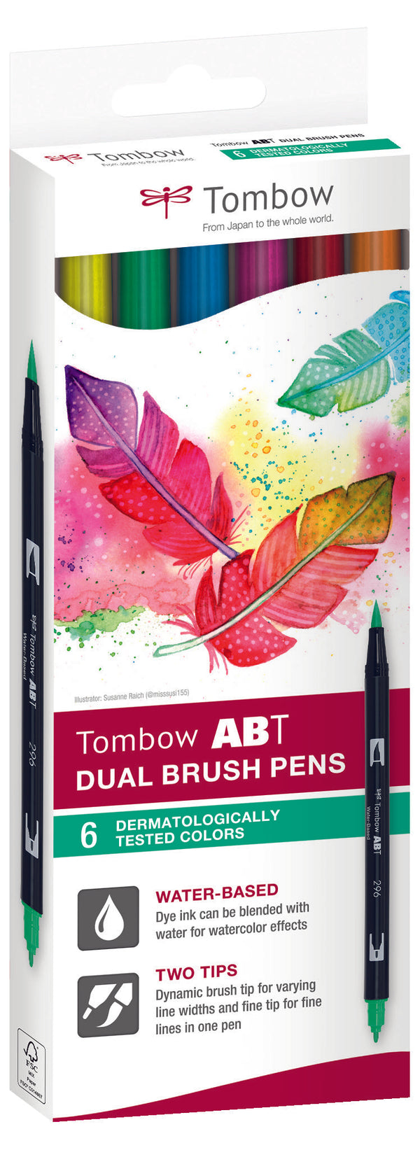 Feutre dual brush pen ABT étui 6 "Basique"