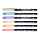 Pochette 6 feutres pinceaux KOI couleurs pastels