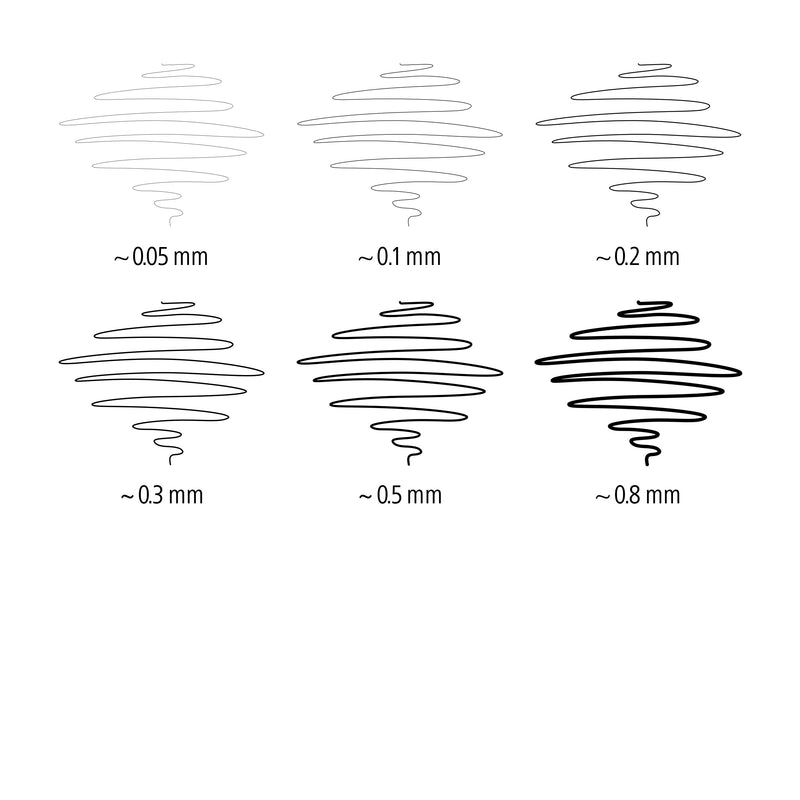 Feutres STAEDTLER - Pigment Liner - Etui chevalet 6 feutres noirs - Pointe calibrée 0,05, 0,1, 0,2, 0,3, 0,5, 0,8 - 308 SB6P