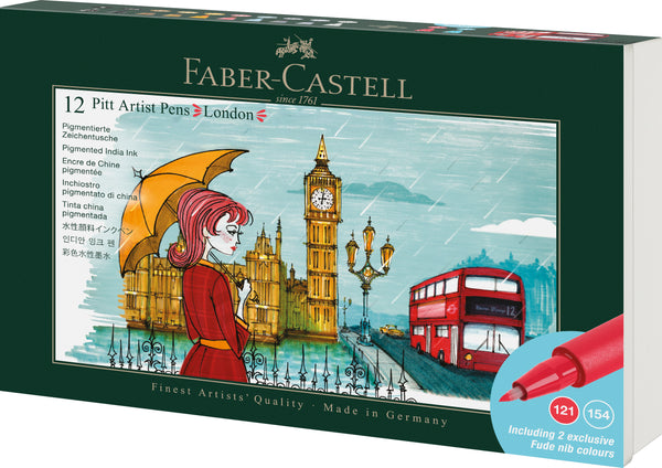 Coffret Pitt Artist Pens London - 12 pièces