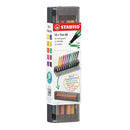 Stylo-feutre pointe moyenne Stabilo Point 68 - Click box de 10 stylos-feutres - Stabilo