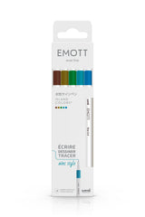 Pochette de 5 Feutres Emott - Island colors