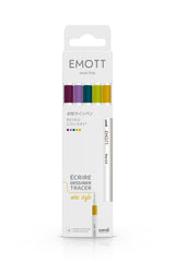 Pochette de 5 Feutres Emott - Retro colors