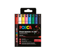 Etui de 8 marqueurs Posca PC1MR assortis - Couleurs classiques