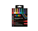 Etui de 8 marqueurs Posca PC3M assortis - Couleurs classiques