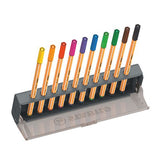 Stylo-feutre pointe fine Stabilo Point 88 - Click box de 10 stylos-feutres - Stabilo
