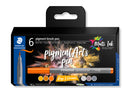 Set de 6 feutres Pigment Brush 371 Gris et Caramels
