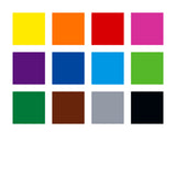 Pigment brush 371 - Etui carton 12 feutres pointe pinceau couleurs basiques assorties - Encre Multi Ink intense