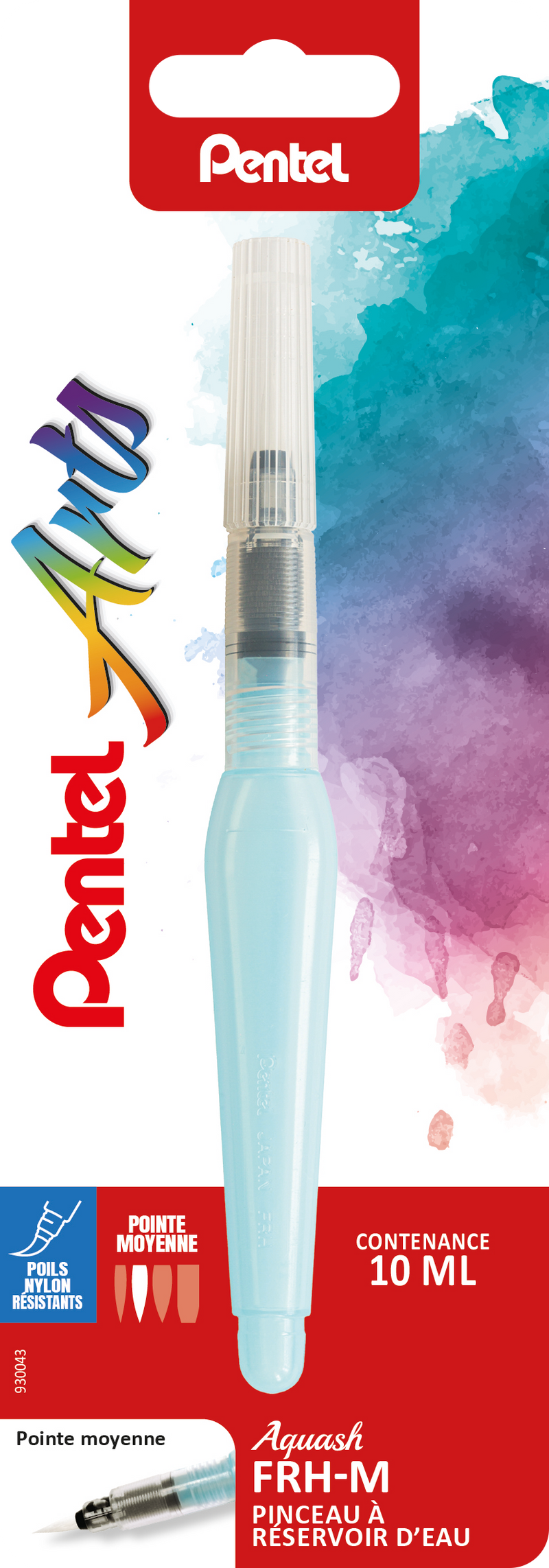 Pinceau à réservoir d'eau pointe moyenne