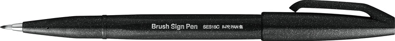 Feutre pinceau SES15 Noir Sign Pen Brush Tip
