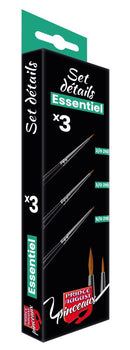 Set  de 3 pinceaux détails