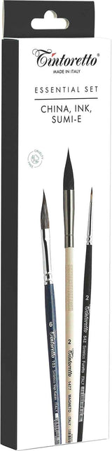 Set essentiel de 3 pinceaux spéciaux - Tintoretto