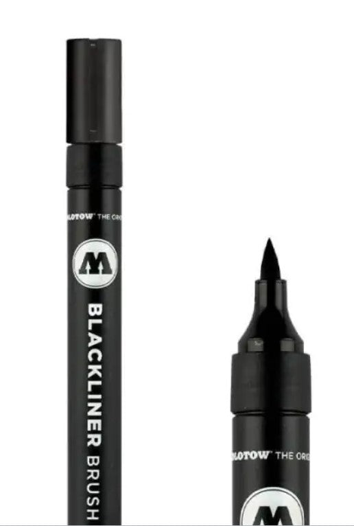 Pointe mine pinceau Blackliner & Aqua color brush - Lot de 2