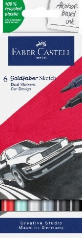 Pochette de 6 Sketch Marker Goldfaber - Car Design