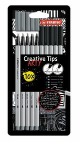 Pochette carton de 5 ou 10 feutres Creative Tips Arty