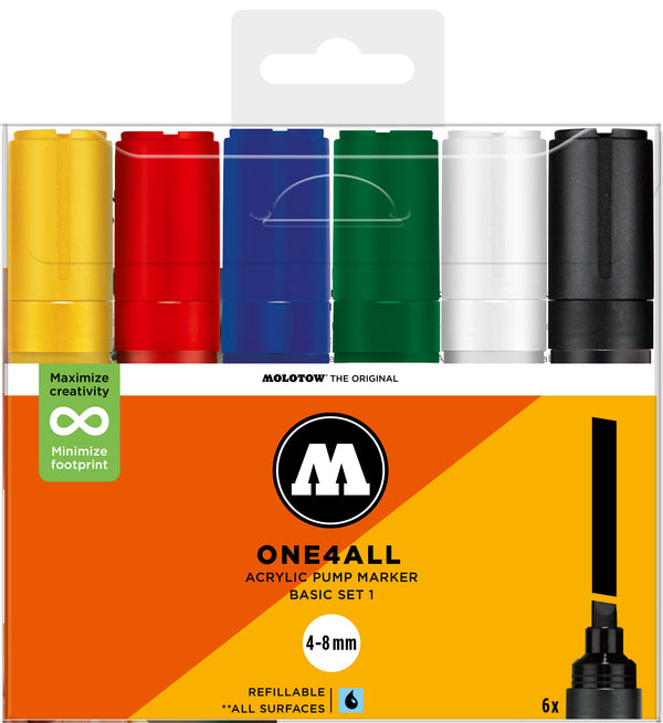 Set basic 6 marqueurs Molotow 327HS