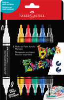 Coffret de 6 marqueurs Black Edition Shake and Paint - Couleurs classiques