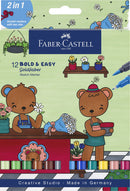 Etui 12 feutres doubles-pointes Bold & Easy Goldfaber - Faber-Castell