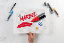 Set de 6 marqueurs Marbel pointe médium 4 mm - assortiment primaire