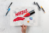 Set de 6 marqueurs Marbel pointe médium 4 mm - assortiment primaire