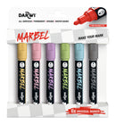 Set de 6 marqueurs Marbel pointe médium 4 mm - assortiment pastel