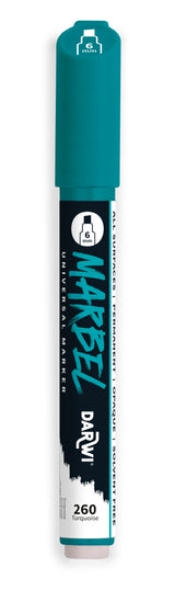 Marqueur Marbel pointe médium biseautée 6mm - 20 couleurs