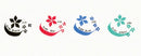 Set de 4 feutres calligraphie double pointe