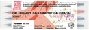 Set de 4 feutres calligraphie double pointe