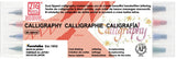 Set de 4 feutres calligraphie double pointe